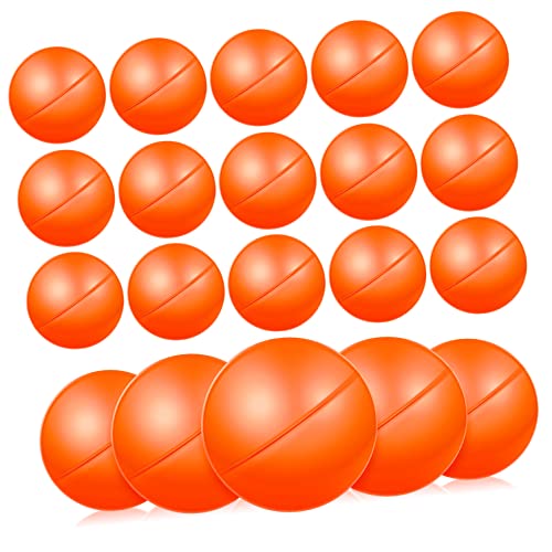 GALPADA 25 Stück Lotteriekugel Partyspielbälle Party-Bingo runden hohl klein Befüllbare Bingokugeln Feier plastikball kunststoffball Verlosung von Bällen Kugelstützen aus Kunststoff Orange von GALPADA