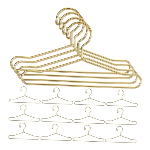 GALPADA 25 Stück Teiliges Miniatur Eisen kleiderbügel Kleine Goldfarbene Puppenbügel Robustes Metall für Puppenschrank und Puppenkleider Miniatur Hausbedarf zur Stilvollen GALPADA 25 Stück Teiliges Miniatur Eisen kleiderbügel Kleine Goldfarbene Puppenbügel Robustes Metall für Puppenschrank und Puppenkleider Miniatur Hausbedarf zur Stilvollen von GALPADA