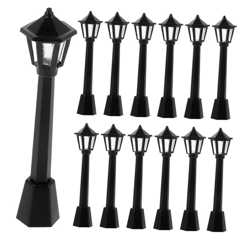 GALPADA 25 Stück Teiliges Miniatur Straßenlaternen Dekorative Mini Straßenlampen mit Stabilem Flachem Boden Vintage Stil für Puppenhäuser Mini Gärten Innen und Außendekoration GALPADA 25 Stück Teiliges Miniatur Straßenlaternen Dekorative Mini Straßenlampen mit Stabilem Flachem Boden Vintage Stil für Puppenhäuser Mini Gärten Innen und Außendekoration von GALPADA