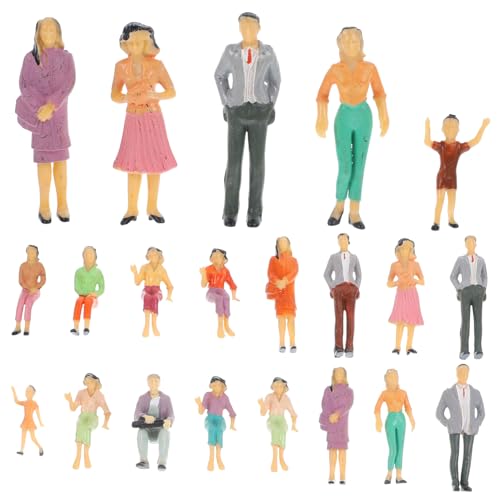 GALPADA 26 Stück Miniaturfiguren mit Realistischen Menschenmodellen für DIY Puppenhäuser und Modelleisenbahnen Langlebige Figuren für Kreative Projekte und GALPADA 26 Stück Miniaturfiguren mit Realistischen Menschenmodellen für DIY Puppenhäuser und Modelleisenbahnen Langlebige Figuren für Kreative Projekte und von GALPADA
