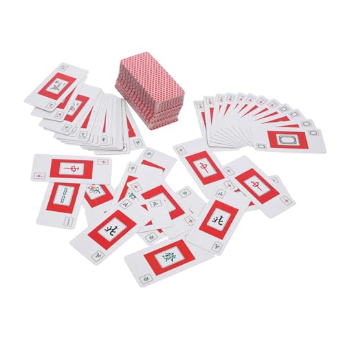 GALPADA 2Sätze Mahjong Karten für Reisen und Camping Mahjong Kartenset mit Zubehör für Partys und Outdoor Spiele von GALPADA
