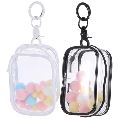 GALPADA 2Sätze Transparente Aufbewahrungstasche Für Figuren Mit Schlüsselanhänger Blindbox Für Actionfiguren Und Puppen Und Präsentationsbeutel von GALPADA