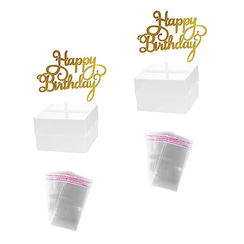GALPADA 2Satz Kuchen Geldbox Mit Geburtstagstorte Topper Transparente Geld Pull Box Für Festliche Dekoration Und Geldgeschenke Bei Feiern Und Partys GALPADA 2Satz Kuchen Geldbox Mit Geburtstagstorte Topper Transparente Geld Pull Box Für Festliche Dekoration Und Geldgeschenke Bei Feiern Und Partys von GALPADA