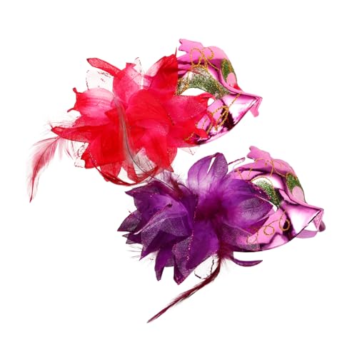 GALPADA 2St Maskerade Maske Kostüm Maskenparty Abdeckung Maskerade-Party-Maske Grimasse halloween maske halloween-maske rosa masken Blumenmaske für Frauen Halloween-Cosplay-Maske Plastik GALPADA 2St Maskerade Maske Kostüm Maskenparty Abdeckung Maskerade-Party-Maske Grimasse halloween maske halloween-maske rosa masken Blumenmaske für Frauen Halloween-Cosplay-Maske Plastik von GALPADA
