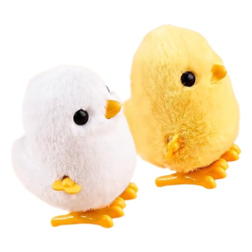 GALPADA 2Stücke Aufzieh Küken und Huhn Lustiges Interaktives Tier für Ostern und Geburtstagsgeschenke Animiert und Farbenfroh von GALPADA