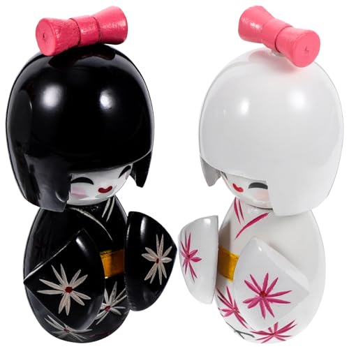 GALPADA 2Stücke Japanische Kimono Puppen Figuren für Tischdekoration Traditionelle Japanische Ornamente Heimdekoration und GALPADA 2Stücke Japanische Kimono Puppen Figuren für Tischdekoration Traditionelle Japanische Ornamente Heimdekoration und von GALPADA
