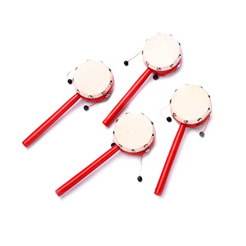 GALPADA 2Stücke Rasseltrommeln aus Schaffell mit Holzgriff Traditionelles Musikinstrument für Junge Mädchen und Kleinkinder Fördert und Koordinationsfähigkeiten GALPADA 2Stücke Rasseltrommeln aus Schaffell mit Holzgriff Traditionelles Musikinstrument für Junge Mädchen und Kleinkinder Fördert und Koordinationsfähigkeiten von GALPADA