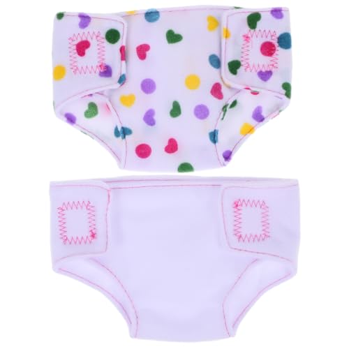 GALPADA 2Stücke Verstellbare Stoffwindeln Für Babypuppen Wiederverwendbare Unterwäsche Für Puppen Zubehör Für Puppen Und Puppenliebhaber von GALPADA