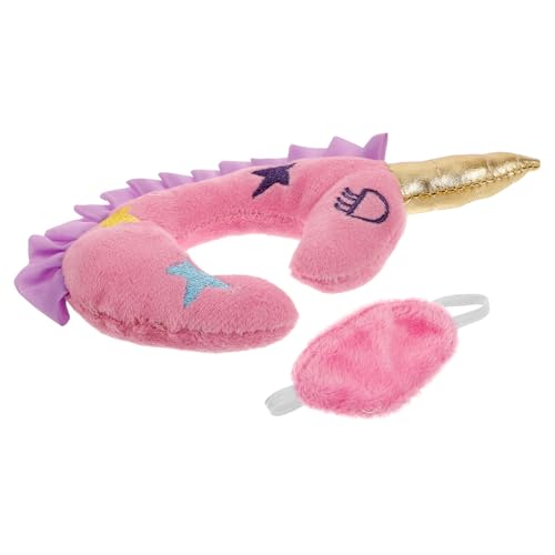 GALPADA 2Stücke Zubehör für Puppen Einhorn Nackenkissen und Augenmaske Reise für Mädchen Puppenkoffer Zubehör für Kreative Rollenspiele GALPADA 2Stücke Zubehör für Puppen Einhorn Nackenkissen und Augenmaske Reise für Mädchen Puppenkoffer Zubehör für Kreative Rollenspiele von GALPADA
