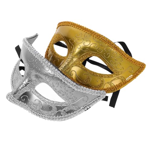 GALPADA Halloween Halbmasken Set Maskerade Maske Für Männer Frauen Kunststoff Für Kostümpartys von GALPADA