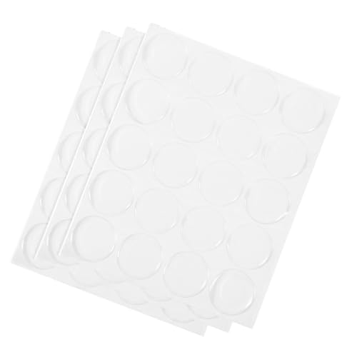 GALPADA 3 Blatt Transparente Edelstein Harz Aufkleber Runde Selbstklebende Epoxid Sticker Patch für Schmuck DIY Bastelbedarf von GALPADA
