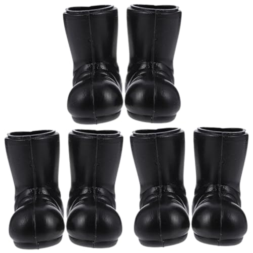 GALPADA 3 Paare Mini Weihnachtsstiefel Deko Kunststoff Miniatur Schuhe Modell für Puppenhaus Kinderzimmer Charmante Weihnachtsdeko Figur Ornamente von GALPADA