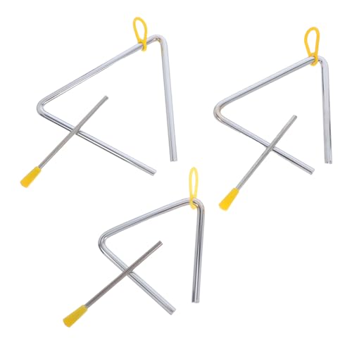 GALPADA 3 Sätze Musikalisches Dreieck Percussion Set Orff Handperkussion Klassenzimmer Instrument für Musiklernen Sozialförderung und Zusammenarbeit GALPADA 3 Sätze Musikalisches Dreieck Percussion Set Orff Handperkussion Klassenzimmer Instrument für Musiklernen Sozialförderung und Zusammenarbeit von GALPADA