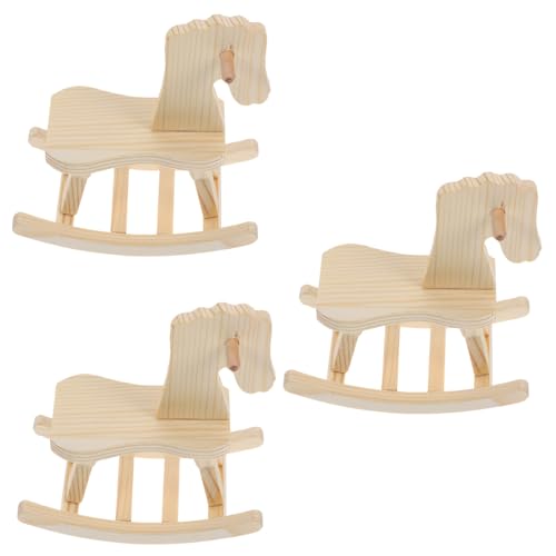 GALPADA 3 Sätze Teiliges Holzpuzzle DIY Lernspielzeug Holzmodell Bausatz Kreatives Puzzle für Mädchen Jungen Hand Auge Koordination von GALPADA