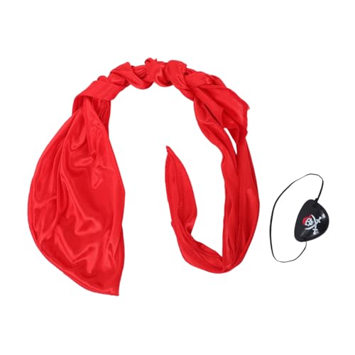 GALPADA 3 Satz Piratenkostüm mit Bandana Augenklappe und Totenkopfmaske Hautfreundliche Leichte Piratenaccessoires für Halloween Mottoparty Karneval und Geburtstagsspiele GALPADA 3 Satz Piratenkostüm mit Bandana Augenklappe und Totenkopfmaske Hautfreundliche Leichte Piratenaccessoires für Halloween Mottoparty Karneval und Geburtstagsspiele von GALPADA
