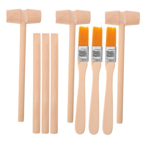 GALPADA 3 Sets Grabwerkzeug Grabwerkzeuge Lernspielzeug Für Simulation Grabset Für Hammer Grabwerkzeuge Grabset Lernbagger Jungen Bürste Aus Holz von GALPADA