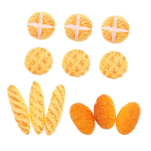 GALPADA 3 Sets Puppenhaus Brot Miniatur Lebensmittel Display Requisite Winziges Küchenbäckerei Modell Dekorationszubehör Für Rollenspiele Und Kreatives 4 Stück Pro Set von GALPADA