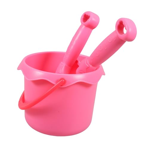 GALPADA 3 Stück Gartengeräte Set Leicht Langlebig mit Langem Schaufel Rechen und Eimer für Jungen Mädchen Sandspielzeug für Garten und Strand von GALPADA