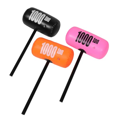 GALPADA 3 Stück Großer Aufblasbarer PVC Hammer Teiliges für Farbenfrohes Rollenspiel Leicht und Tragbar für Geburtstagsfeiern Themenpartys und Cosplay Zubehör von GALPADA