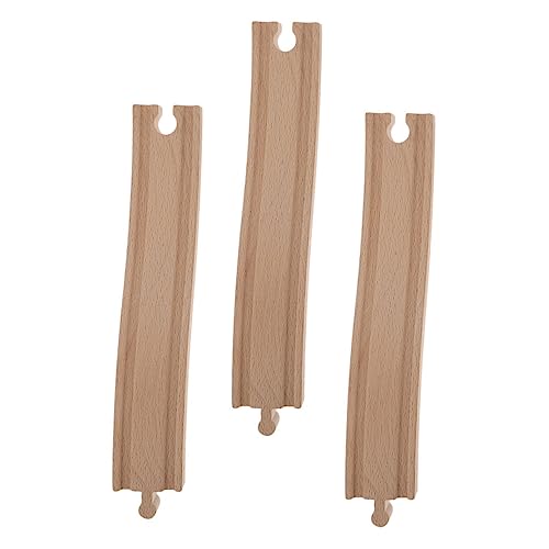 GALPADA 3 Stück Holzschienen für Holzspielzeug Zug Zubehör Pädagogisch Einfach zu Montieren Robustes Material für Kreatives Spiel und Handfertigkeit GALPADA 3 Stück Holzschienen für Holzspielzeug Zug Zubehör Pädagogisch Einfach zu Montieren Robustes Material für Kreatives Spiel und Handfertigkeit von GALPADA