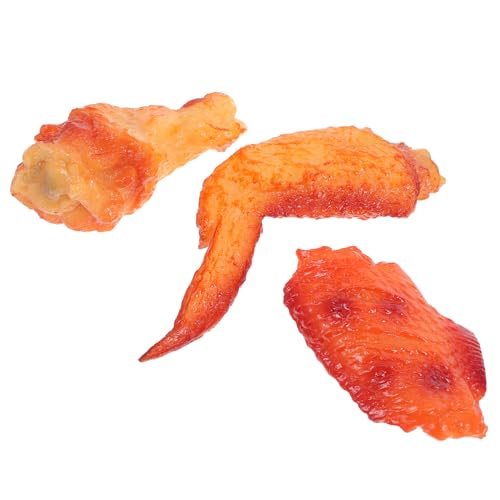 GALPADA 3 Stück Künstliches Fried Food Modell für Party und Küchendekoration Realistische Hähnchenflügel und Beine Fotorequisiten für Zuhause und Markt Displays GALPADA 3 Stück Künstliches Fried Food Modell für Party und Küchendekoration Realistische Hähnchenflügel und Beine Fotorequisiten für Zuhause und Markt Displays von GALPADA