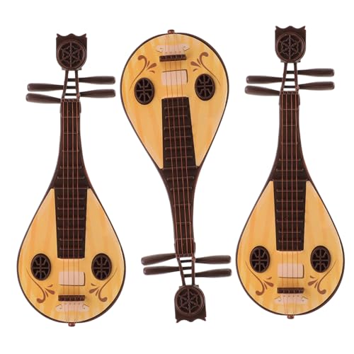 GALPADA 3 Stück Miniatur Chinesische Pipa Teiliges aus Kunststoff Dekoratives Mini Musikinstrument für Puppenhaus Fotorequisite und Miniaturwohnungsdekoration im Klassischen Stil GALPADA 3 Stück Miniatur Chinesische Pipa Teiliges aus Kunststoff Dekoratives Mini Musikinstrument für Puppenhaus Fotorequisite und Miniaturwohnungsdekoration im Klassischen Stil von GALPADA