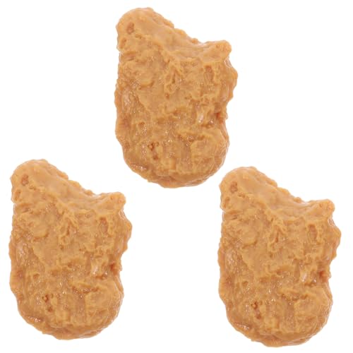 GALPADA 3 Stück Realistische Teiliges Chicken Nugget Modell aus Sicherem PVC Langlebig und Wiederverwendbar für Shop Displays und Küchendekoration zu Hause Täuschend Echte Gefälschte GALPADA 3 Stück Realistische Teiliges Chicken Nugget Modell aus Sicherem PVC Langlebig und Wiederverwendbar für Shop Displays und Küchendekoration zu Hause Täuschend Echte Gefälschte von GALPADA