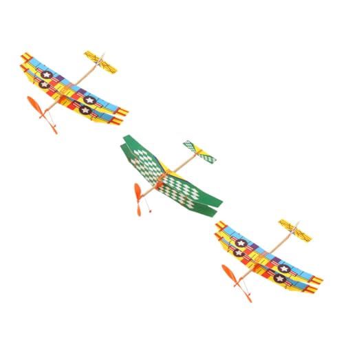 GALPADA 3 Stück Teiliges DIY Gleiter Flugzeug aus Schaumstoff Gummiband Motor Bastelset für Outdoor Flugspaß Dekorative Flugmodelle Geschenk für Jungen und Mädchen GALPADA 3 Stück Teiliges DIY Gleiter Flugzeug aus Schaumstoff Gummiband Motor Bastelset für Outdoor Flugspaß Dekorative Flugmodelle Geschenk für Jungen und Mädchen von GALPADA