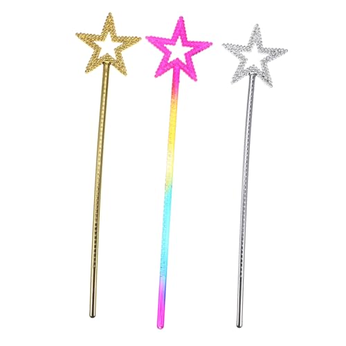 GALPADA 3 Stück Teiliges Feenstab mit Sternen Bunte und Glänzende Zauberstäbe für Mädchen Party Deko und Cosplay Requisiten für Kostüm Rollenspiel und Festliche Anlässe GALPADA 3 Stück Teiliges Feenstab mit Sternen Bunte und Glänzende Zauberstäbe für Mädchen Party Deko und Cosplay Requisiten für Kostüm Rollenspiel und Festliche Anlässe von GALPADA