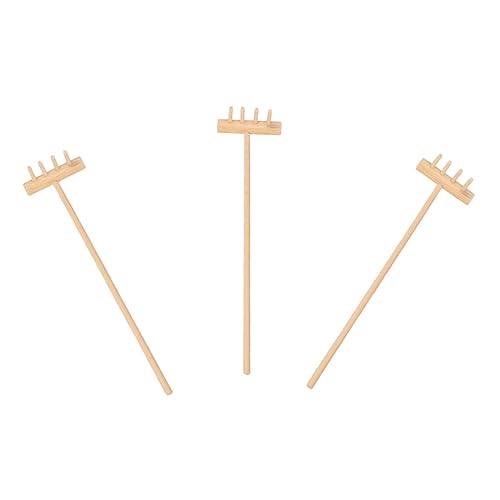 GALPADA 3 Stück Teiliges Mini Zen Garten Rechen Leichtes DIY Sandspielzeug Zubehör Handliches Zen Garten Werkzeug für Meditation Tischdeko Feng Shui für Desktop und Home Office von GALPADA