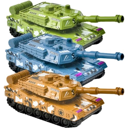 GALPADA 3 Stück Teiliges Panzer-spielzeugset aus Robustem Material Nachziehfunktion Glatte Oberfläche für Kindersicheren Gebrauch Realistische Modellfahrzeuge in Gelb Grün und Blau GALPADA 3 Stück Teiliges Panzer-spielzeugset aus Robustem Material Nachziehfunktion Glatte Oberfläche für Kindersicheren Gebrauch Realistische Modellfahrzeuge in Gelb Grün und Blau von GALPADA