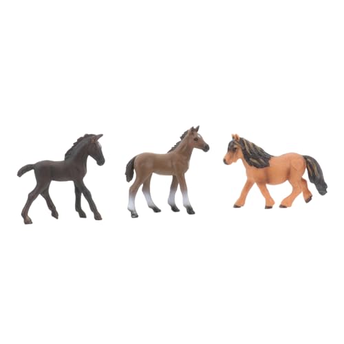 GALPADA 3 Stück Teiliges Realistische Pferdemodelle Handbemalt Wasserdichtes Kognitives Lernspielzeug für Pädagogische Tierfiguren zur Frühkindlichen Geburtstagsgeschenk GALPADA 3 Stück Teiliges Realistische Pferdemodelle Handbemalt Wasserdichtes Kognitives Lernspielzeug für Pädagogische Tierfiguren zur Frühkindlichen Geburtstagsgeschenk von GALPADA