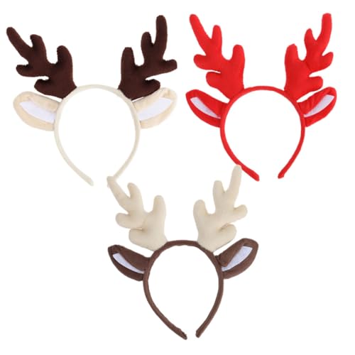 GALPADA 3 Stück Teiliges Rentier Geweih Haarreif mit Niedlichen Ohren Festlicher Weihnachtskopfschmuck für Erwachsene Weihnachtliches Accessoire für Party Karneval und Fotorequisiten GALPADA 3 Stück Teiliges Rentier Geweih Haarreif mit Niedlichen Ohren Festlicher Weihnachtskopfschmuck für Erwachsene Weihnachtliches Accessoire für Party Karneval und Fotorequisiten von GALPADA