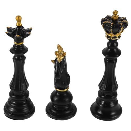 GALPADA 3 Stück Teiliges Set Schachskulpturen Dekoration Harz Stylische Schachfiguren für Langlebig für Bildung Inspiriert von Klassischem Schachspiel GALPADA 3 Stück Teiliges Set Schachskulpturen Dekoration Harz Stylische Schachfiguren für Langlebig für Bildung Inspiriert von Klassischem Schachspiel von GALPADA