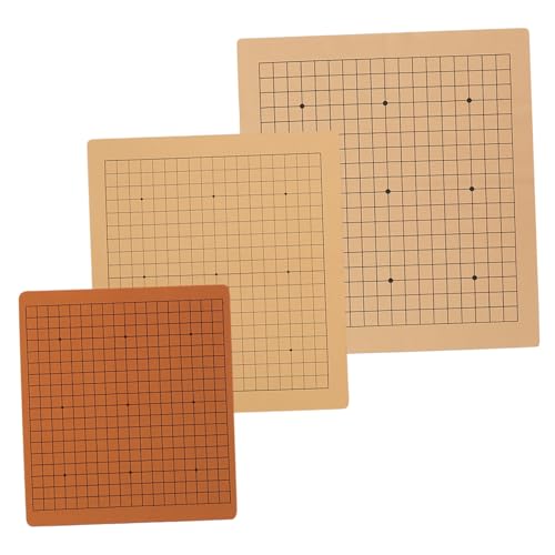 GALPADA 3 Stück Teiliges Tragbares Go-Schachbrett aus Pu-Leder Klare Linien Stabiles Design für Familie Party und Praktisches Reisespiel für Junge Mädchen und Schachliebhaber von GALPADA