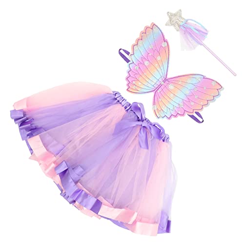 GALPADA Mädchen Halloween Dress-up Kostüm Fee Flügel und Rock Engel von GALPADA