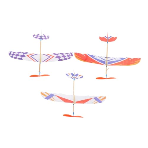 GALPADA 3 Teiliges Modellflugzeug Flugzeug Segelflugzeuge Modellflugzeug Bausätze Aus Polystyrol Kleine Fliegendes Flugzeugspielzeug Pädagogisches DIY Flugzeug DIY Modell Aus von GALPADA