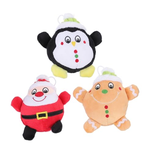 GALPADA 3 Teiliges Xmas Plüschtier mit Weichen Cartoon Figuren Dekorative Weihnachts Deko Kindgerechte Haustier Plüschspielzeuge in Kleiner als für Familie und Freunde GALPADA 3 Teiliges Xmas Plüschtier mit Weichen Cartoon Figuren Dekorative Weihnachts Deko Kindgerechte Haustier Plüschspielzeuge in Kleiner als für Familie und Freunde von GALPADA