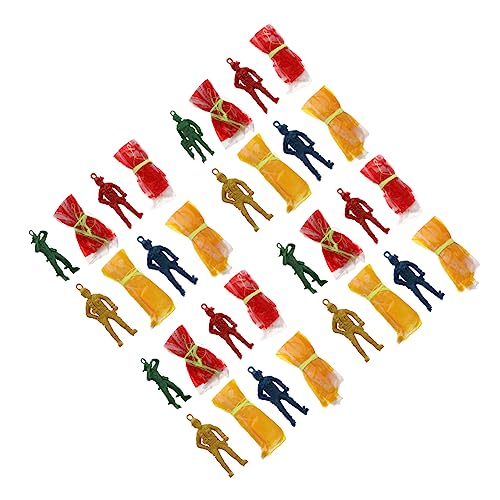 GALPADA 30 Stück Fallschirm Outdoor draußen Flying Toys Traditionelles Toys Kinderspielzeug Mini-Fallschirmspielzeug Plastik von GALPADA
