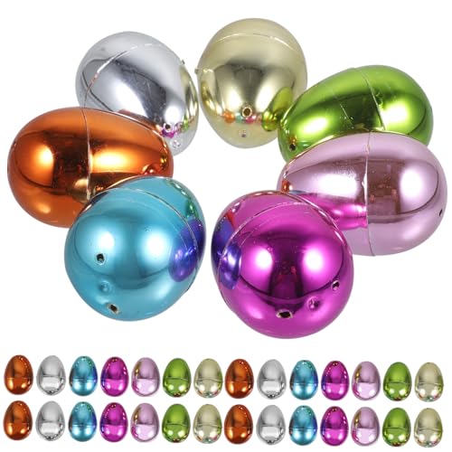 GALPADA 30 Stück Ostereier Weiß Füller Erwachsene Mini-Eier Riese Osterei -Süßigkeitenschachteln Befüllbare Eierornamente -Süßigkeiten-Boxen Geschenkboxen zu Ostern Osterdekor Plastik GALPADA 30 Stück Ostereier Weiß Füller Erwachsene Mini-Eier Riese Osterei -Süßigkeitenschachteln Befüllbare Eierornamente -Süßigkeiten-Boxen Geschenkboxen zu Ostern Osterdekor Plastik von GALPADA