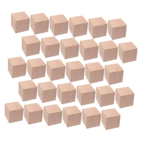 GALPADA 30 Stück Teiliges Blank Holzwürfel Bausteine Stapelblöcke Montessori Lernspielzeug für Feinmotorik Mathematik DIY Modellbau GALPADA 30 Stück Teiliges Blank Holzwürfel Bausteine Stapelblöcke Montessori Lernspielzeug für Feinmotorik Mathematik DIY Modellbau von GALPADA