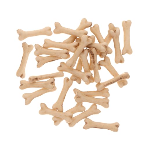 GALPADA 30 Stück Teiliges Mini Knochendekor für Halloween Realistische Miniaturknochen Gruselige Sandtisch Ornamente für Party und Hausdekoration Geeignet für Halloween Events und von GALPADA