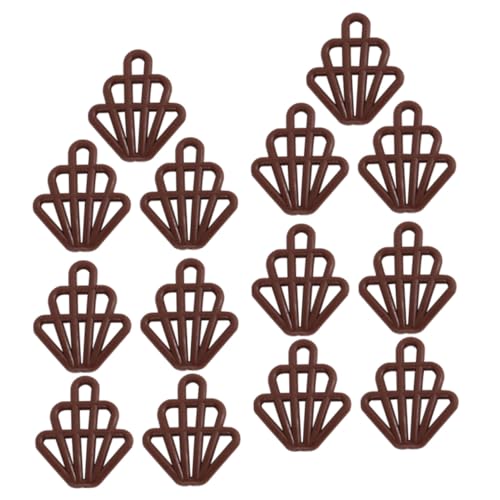 GALPADA 30 Stück Teiliges Miniatur Schokoladen Modell Schlüsselanhänger Realistische Künstliche Schokoladen Deko für Puppenhaus Basteln Fotografie Requisiten Handliche Mini Lebensmittel von GALPADA