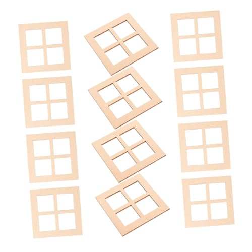 GALPADA 30 Stück Teiliges Puppenhaus Miniatur Fenster aus Quadratische Scheiben Fenster Unbemalt DIY Möbel Zubehör für Miniaturhäuser Spielhaus Dekoration Robuste Handwerkskunst GALPADA 30 Stück Teiliges Puppenhaus Miniatur Fenster aus Quadratische Scheiben Fenster Unbemalt DIY Möbel Zubehör für Miniaturhäuser Spielhaus Dekoration Robuste Handwerkskunst von GALPADA