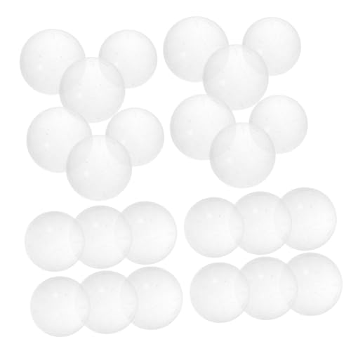 GALPADA 30 Stück Teiliges Runde Glasmurmeln Transparent Hohe Glanzoberfläche Elegante Dekoration für Chinesisches Damespiel und Bastelprojekte für Jugendliche von GALPADA