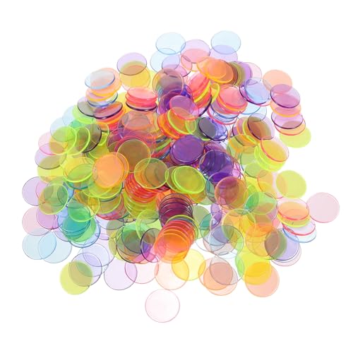GALPADA 300 Stück Bingo Zählchips Transparente Bunte Spielmarker für Bingo Spiele für Partys und Familienabende Wiederverwendbare Plastikmarker GALPADA 300 Stück Bingo Zählchips Transparente Bunte Spielmarker für Bingo Spiele für Partys und Familienabende Wiederverwendbare Plastikmarker von GALPADA