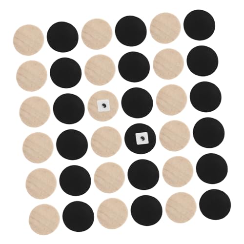 GALPADA 30Stücke Holz Figuren Runde Dame Spielsteine für Brettspiele Kompatibel mit Schach und Dame Tragbar für Reisen GALPADA 30Stücke Holz Figuren Runde Dame Spielsteine für Brettspiele Kompatibel mit Schach und Dame Tragbar für Reisen von GALPADA