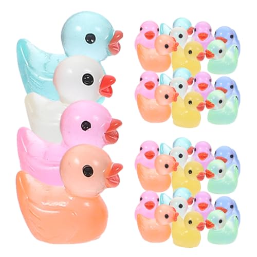 GALPADA 30Stücke Leuchtende Mini Enten Skulpturen Kleine Kunstharz Dekorationen für Mikrolandschaften für Garten Teich und Balkon GALPADA 30Stücke Leuchtende Mini Enten Skulpturen Kleine Kunstharz Dekorationen für Mikrolandschaften für Garten Teich und Balkon von GALPADA