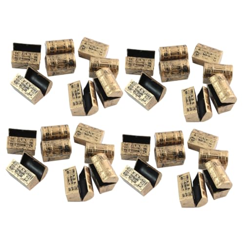 GALPADA 32 Stück Teiliges Mini Piraten Truhe Vintage Stil Handgeschnitzt Kleine Dekorative Aufbewahrungsbox für Puppenhaus Fotografie Requisiten Halloween Partydeko Geburtstags und GALPADA 32 Stück Teiliges Mini Piraten Truhe Vintage Stil Handgeschnitzt Kleine Dekorative Aufbewahrungsbox für Puppenhaus Fotografie Requisiten Halloween Partydeko Geburtstags und von GALPADA