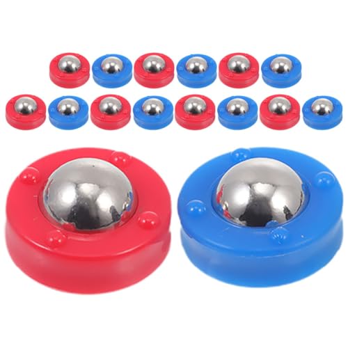 GALPADA 32 Stück Teiliges Mini Tischfußball Spielzubehör Kompatible Rollende Kugeln Installieren Entfernen Vielseitige Tischspiel Pucks für Familienspaß von GALPADA